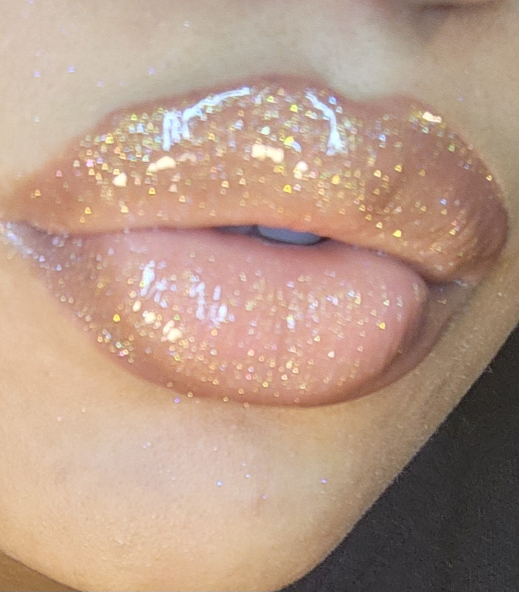 Godly (Gold) shimmering lip gloss