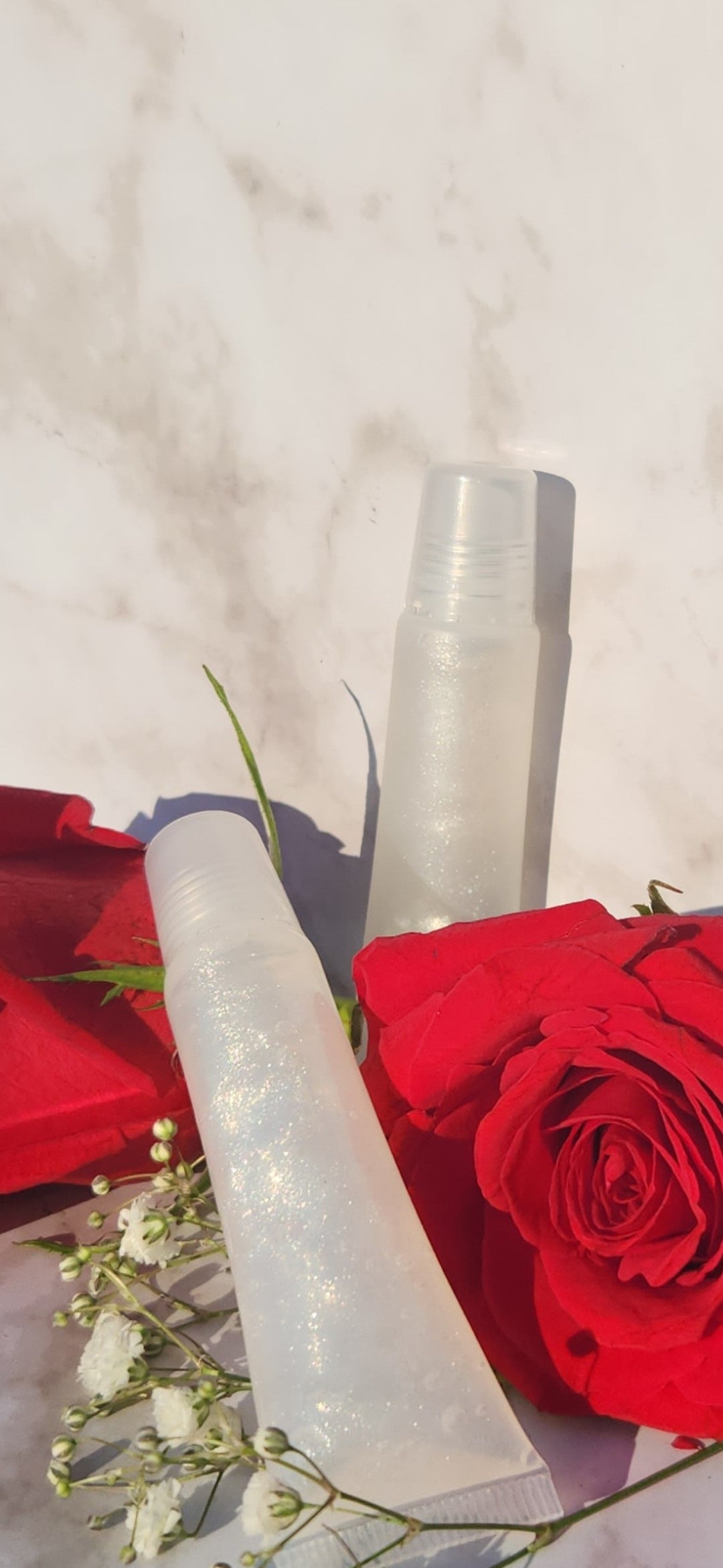Angelic lip gloss (shimmering silver lip gloss)