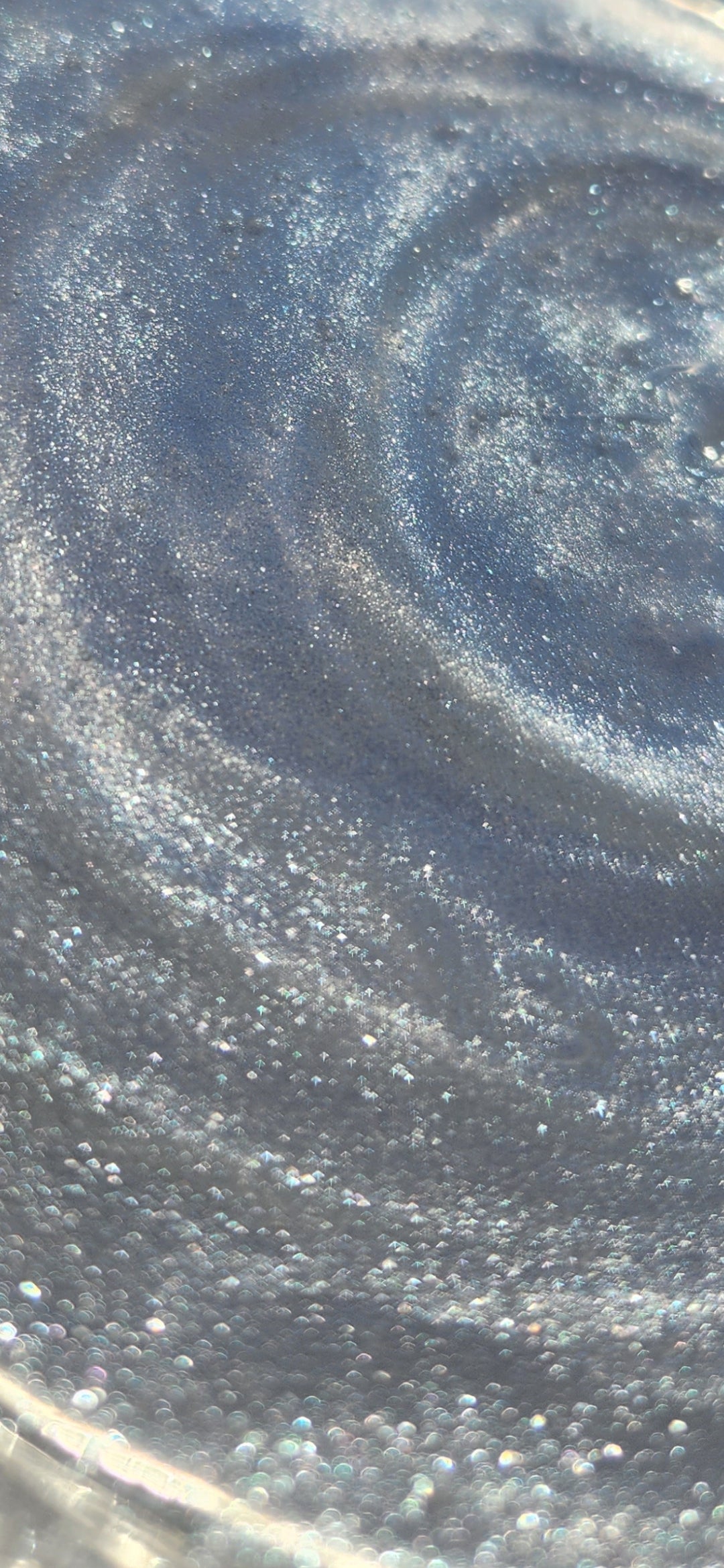 Angelic lip gloss (shimmering silver lip gloss)