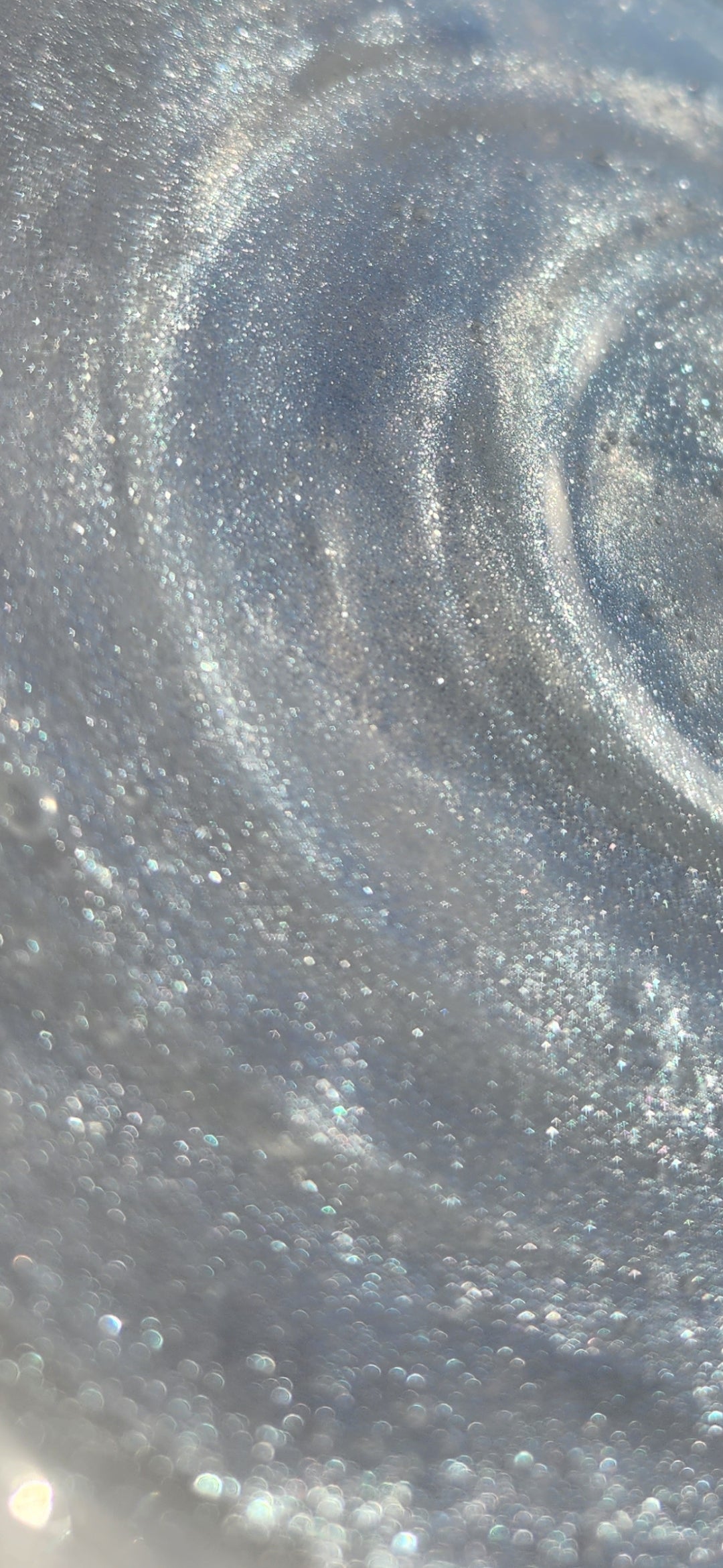Angelic lip gloss (shimmering silver lip gloss)