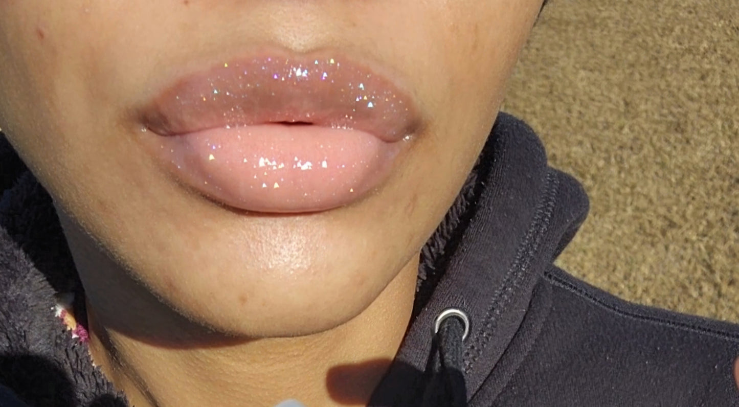 Elohim (sheer shimmering pearl lip gloss) White tube