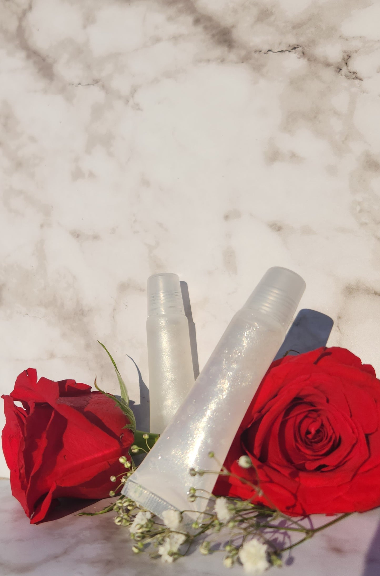 Angelic lip gloss (shimmering silver lip gloss)