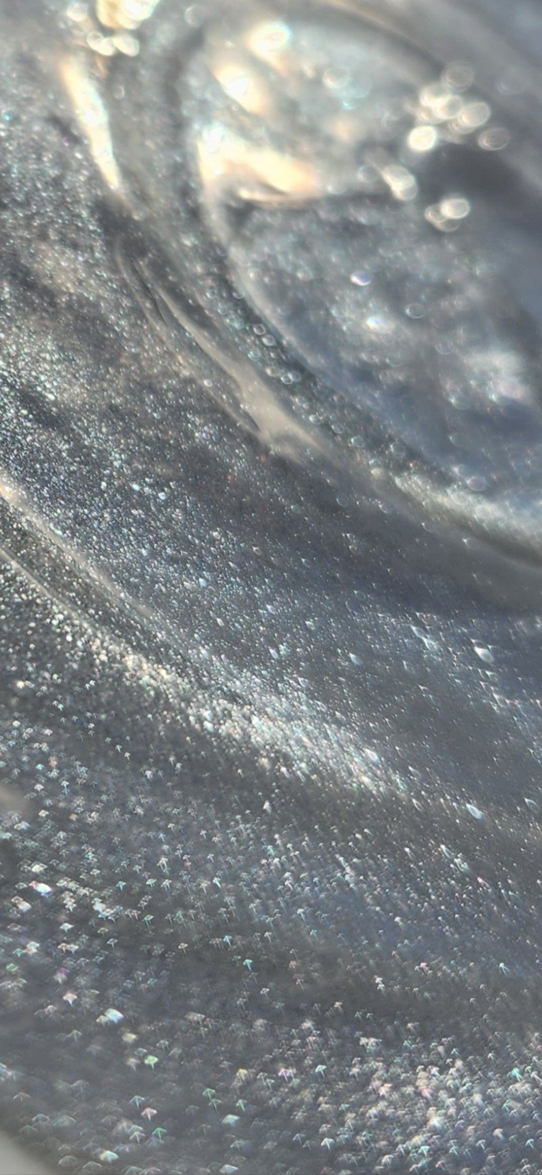 Angelic lip gloss (shimmering silver lip gloss)