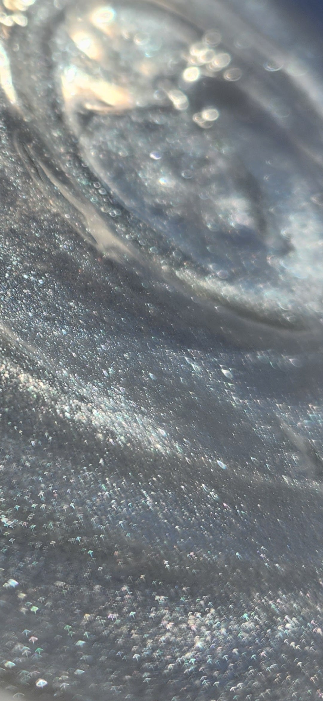Angelic lip gloss (shimmering silver lip gloss)
